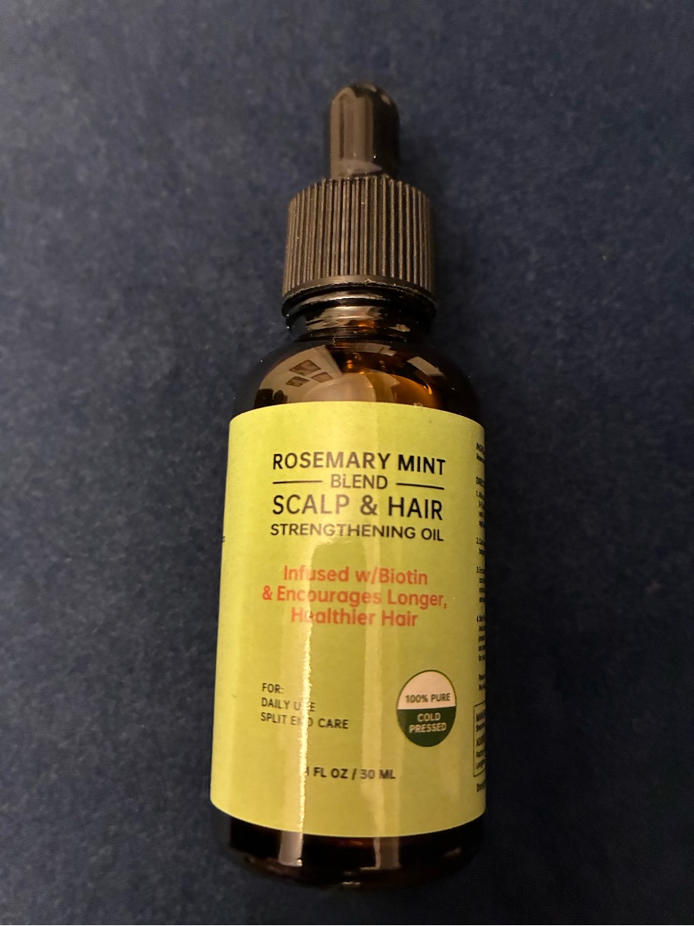 Rosemary Mint Scalp & Hair Strengthening Oil - Green Label